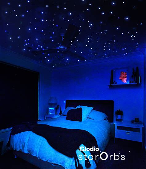 room with glow in the dark stars